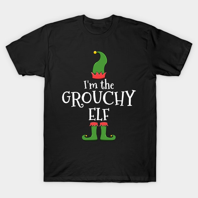 Grouchy Elf for Matching Family Christmas Group T-Shirt by jkshirts